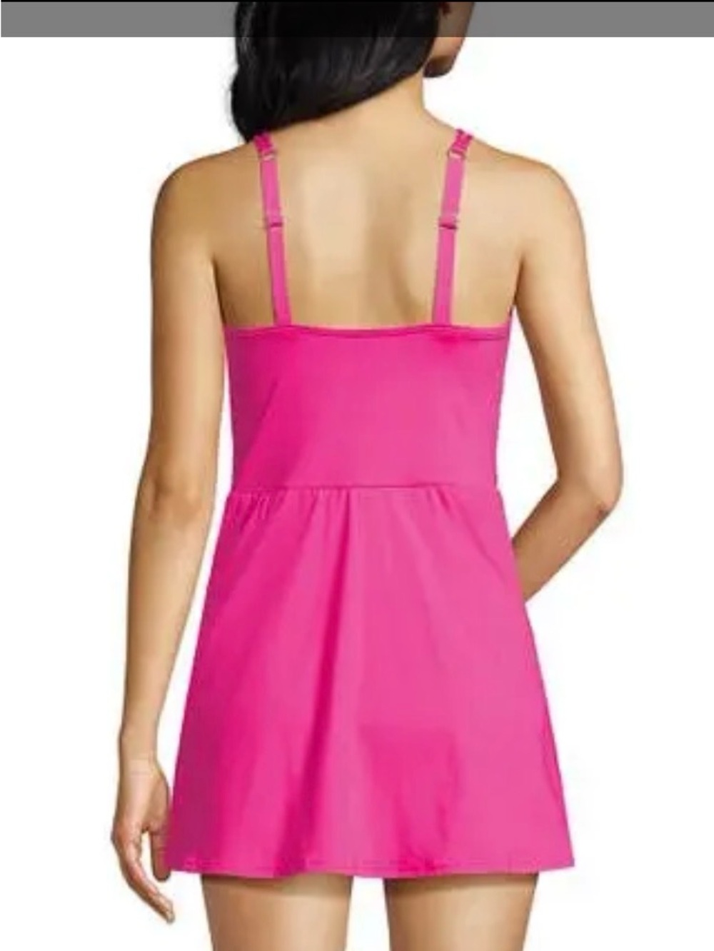 NWT Land’s End Women’s V- Neck Tulip Wrap Swim Dress Size XL (18) - Picture 2 of 11